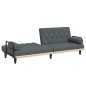 vidaXL Sofá cama con reposabrazos tela gris oscuro vidaXL Sofá cama con reposabrazos tela gris oscuro
