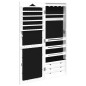 vidaXL Espejo con joyero de pared blanco 37,5x10x106 cm vidaXL Espejo con joyero de pared blanco 37,5x10x106 cm