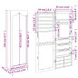 vidaXL Espejo con joyero de pared blanco 37,5x10x106 cm vidaXL Espejo con joyero de pared blanco 37,5x10x106 cm