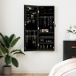 vidaXL Espejo con joyero de pared negro 37,5x10x106 cm vidaXL Espejo con joyero de pared negro 37,5x10x106 cm