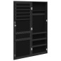 vidaXL Espejo con joyero de pared negro 37,5x10x106 cm vidaXL Espejo con joyero de pared negro 37,5x10x106 cm