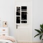 vidaXL Espejo con joyero de pared blanco 30x8,5x90 cm vidaXL Espejo con joyero de pared blanco 30x8,5x90 cm