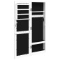 vidaXL Espejo con joyero de pared blanco 30x8,5x90 cm vidaXL Espejo con joyero de pared blanco 30x8,5x90 cm