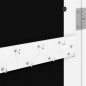 vidaXL Espejo con joyero de pared blanco 30x8,5x90 cm vidaXL Espejo con joyero de pared blanco 30x8,5x90 cm