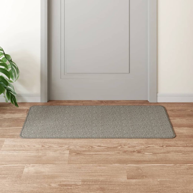 vidaXL Alfombra de pasillo con aspecto de sisal plateada 50x100 cm vidaXL Alfombra de pasillo con aspecto de sisal plateada 50x100 cm