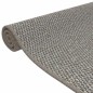 vidaXL Alfombra de pasillo con aspecto de sisal plateada 50x100 cm vidaXL Alfombra de pasillo con aspecto de sisal plateada 50x100 cm