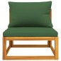 vidaXL Sofás de jardín 2 pzas con cojines madera maciza acacia vidaXL Sofás de jardín 2 pzas con cojines madera maciza acacia