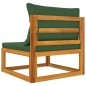 vidaXL Sofás de jardín 2 pzas con cojines madera maciza acacia vidaXL Sofás de jardín 2 pzas con cojines madera maciza acacia