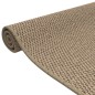 vidaXL Alfombra de pasillo con aspecto de sisal color arena 80x150 cm