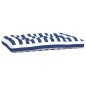 vidaXL Cojines para sofá de palets 2 piezas tela a rayas azul y blanco vidaXL Cojines para sofá de palets 2 piezas tela a rayas azul y blanco