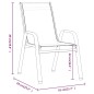 vidaXL Juego de comedor para jardín 9 piezas marrón y negro vidaXL Juego de comedor para jardín 9 piezas marrón y negro