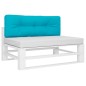vidaXL Cojín para sofá de palets tela turquesa 120x40x12 cm