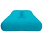 vidaXL Cojín para sofá de palets tela turquesa 120x40x12 cm