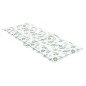 vidaXL Cojines de silla de respaldo alto 4 uds tela estampado de hojas
