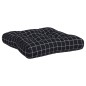 vidaXL Cojines para palés 3 piezas tela Oxford a cuadros negros vidaXL Cojines para palés 3 piezas tela Oxford a cuadros negros
