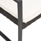 vidaXL Set comedor de jardín 5 pzas y cojines PP aspecto ratán marrón vidaXL Set comedor de jardín 5 pzas y cojines PP aspecto ratán marrón