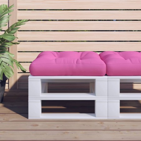vidaXL Cojín para sofá de palets tela rosa 50x50x12 cm