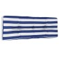 vidaXL Cojín de sofá de palets tela a rayas azul y blanco 120x40x12 cm vidaXL Cojín de sofá de palets tela a rayas azul y blanco 120x40x12 cm