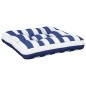 vidaXL Cojín para palés tela Oxford azul y blanco rayas 60x61,5x10 cm vidaXL Cojín para palés tela Oxford azul y blanco rayas 60x61,5x10 cm