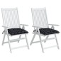 vidaXL Cojines para silla 2 uds tela Oxford a cuadros negro 50x50x7 cm vidaXL Cojines para silla 2 uds tela Oxford a cuadros negro 50x50x7 cm