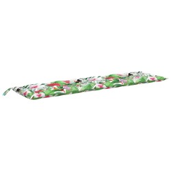 vidaXL Cojín para banco de jardín tela multicolor 200x50x7 cm