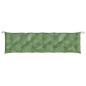 vidaXL Cojín para banco de jardín tela estampado de hojas 200x50x7 cm