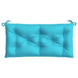 vidaXL Cojín para banco de jardín tela turquesa 110x50x7 cm