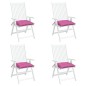 vidaXL Cojines de silla de jardín 4 uds tela Oxford rosa 50x50x7 cm