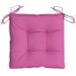 vidaXL Cojines de silla de jardín 4 uds tela Oxford rosa 50x50x7 cm