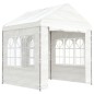 vidaXL Cenador con techo polietileno blanco 2,28x2,23x2,69 m vidaXL Cenador con techo polietileno blanco 2,28x2,23x2,69 m