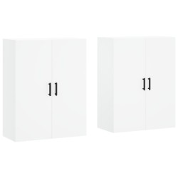 vidaXL Armarios de pared 2 unidades blanco 69,5x34x90 cm