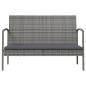 vidaXL Set de muebles de jardín 8 pzas y cojines ratán sintético gris vidaXL Set de muebles de jardín 8 pzas y cojines ratán sintético gris