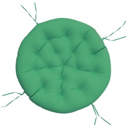 vidaXL Cojín redondo tela Oxford verde Ø 100x11 cm