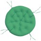 vidaXL Cojín redondo tela Oxford verde Ø 100x11 cm