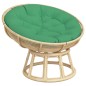 vidaXL Cojín redondo tela Oxford verde Ø 100x11 cm