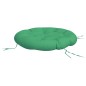 vidaXL Cojín redondo tela Oxford verde Ø 100x11 cm