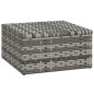 vidaXL Set de muebles de jardín 3 pzas y cojines ratán sintético gris vidaXL Set de muebles de jardín 3 pzas y cojines ratán sintético gris