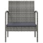 vidaXL Set de muebles de jardín 8 pzas y cojines ratán sintético gris vidaXL Set de muebles de jardín 8 pzas y cojines ratán sintético gris