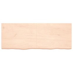vidaXL Estante de pared madera maciza roble sin tratar 160x60x(2-6) cm
