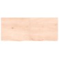 vidaXL Estante de pared madera maciza roble sin tratar 120x50x(2-4) cm vidaXL Estante de pared madera maciza roble sin tratar 120x50x(2-4) cm