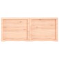 vidaXL Estante de pared madera maciza roble sin tratar 120x50x(2-4) cm vidaXL Estante de pared madera maciza roble sin tratar 120x50x(2-4) cm