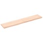 vidaXL Estante de pared madera maciza roble sin tratar 160x30x(2-4) cm vidaXL Estante de pared madera maciza roble sin tratar 160x30x(2-4) cm