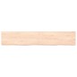 vidaXL Estante de pared madera maciza roble sin tratar 160x30x(2-4) cm vidaXL Estante de pared madera maciza roble sin tratar 160x30x(2-4) cm