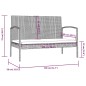 vidaXL Set de muebles de jardín 8 pzas y cojines ratán sintético gris vidaXL Set de muebles de jardín 8 pzas y cojines ratán sintético gris