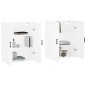 vidaXL Armarios de pared 2 unidades blanco 69,5x34x90 cm vidaXL Armarios de pared 2 unidades blanco 69,5x34x90 cm