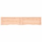 vidaXL Estante de pared madera maciza roble sin tratar 200x40x(2-6) cm vidaXL Estante de pared madera maciza roble sin tratar 200x40x(2-6) cm