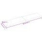 vidaXL Estante de pared madera maciza roble sin tratar 200x40x(2-6) cm vidaXL Estante de pared madera maciza roble sin tratar 200x40x(2-6) cm