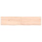 vidaXL Estante de pared madera maciza roble sin tratar 140x30x(2-6) cm vidaXL Estante de pared madera maciza roble sin tratar 140x30x(2-6) cm