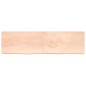 vidaXL Estante de pared madera maciza roble sin tratar 220x60x(2-4) cm vidaXL Estante de pared madera maciza roble sin tratar 220x60x(2-4) cm