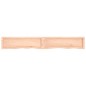 vidaXL Estante de pared madera maciza roble sin tratar 200x30x(2-6) cm vidaXL Estante de pared madera maciza roble sin tratar 200x30x(2-6) cm